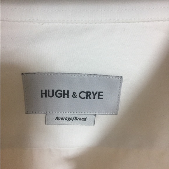 Brand New HUGH and CRYE white dress shirt! - Picture 3 of 5